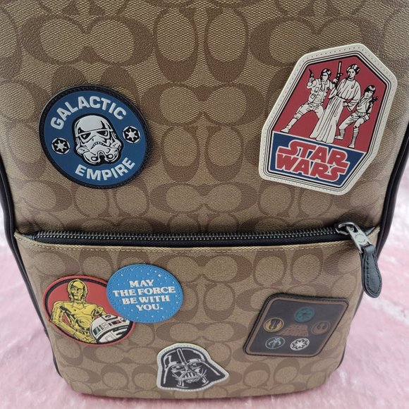 Coach X Star Wars Westway Backpack In Signature Canvas With Patches F79951 NWT - Picture 7 of 13